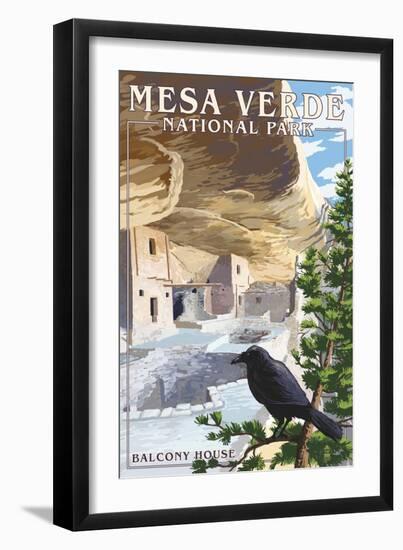 Mesa Verde National Park, Colorado - Balcony House-Lantern Press-Framed Art Print