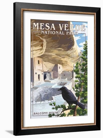 Mesa Verde National Park, Colorado - Balcony House-Lantern Press-Framed Art Print