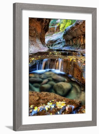 Mesmerizing & Beautiful Subway in Autumn at Zion National Park Utah-Vincent James-Framed Photographic Print