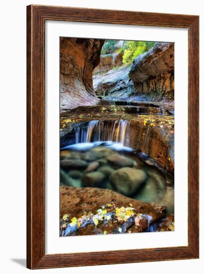 Mesmerizing & Beautiful Subway in Autumn at Zion National Park Utah-Vincent James-Framed Photographic Print