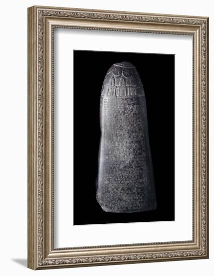 Mesopotamia: Kudurru of King Marduk Sapik Zari-null-Framed Photographic Print
