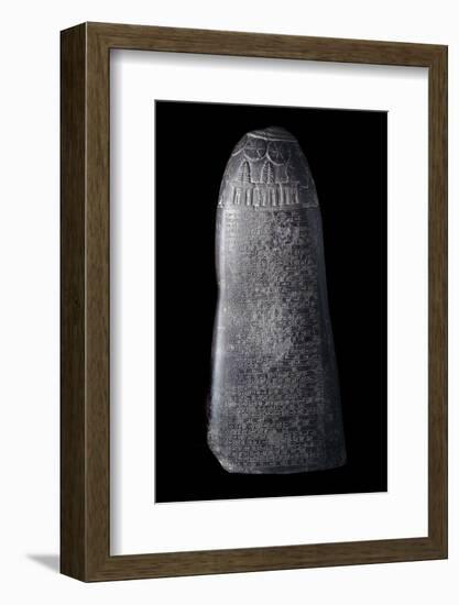 Mesopotamia: Kudurru of King Marduk Sapik Zari-null-Framed Photographic Print