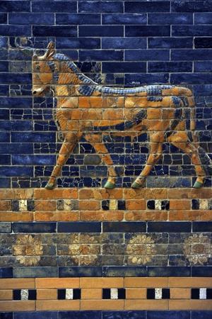 Mesopotamian Art. Neo-Babylonian. Ishtar Gate, One of the