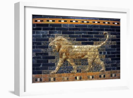 Mesopotamian Art. Neo-Babylonian. The Throne Room of Nebuchadnezzar II. Reconstructed Facade.…-null-Framed Giclee Print