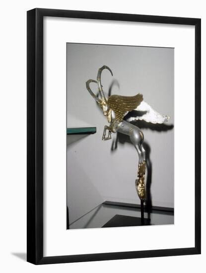 Mesopotamian Silver and Gold winged goat, Achaemenid, 4th century BC-Unknown-Framed Giclee Print