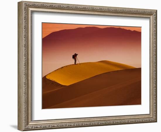 Mesquite Flat Dunes at Death Vakkey National Park-Gleb Tarro-Framed Photographic Print