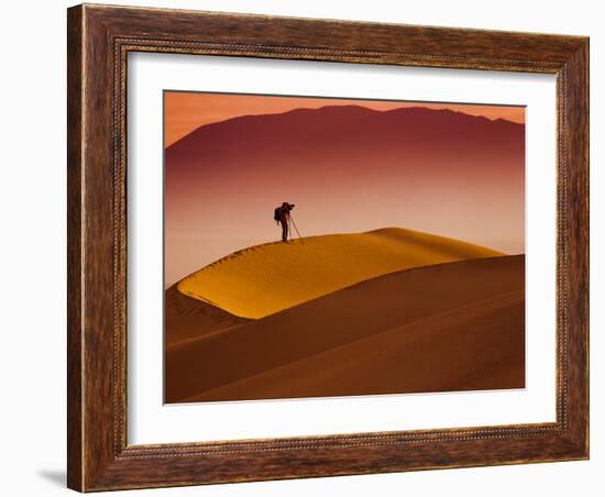 Mesquite Flat Dunes at Death Vakkey National Park-Gleb Tarro-Framed Photographic Print