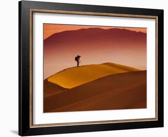 Mesquite Flat Dunes at Death Vakkey National Park-Gleb Tarro-Framed Photographic Print