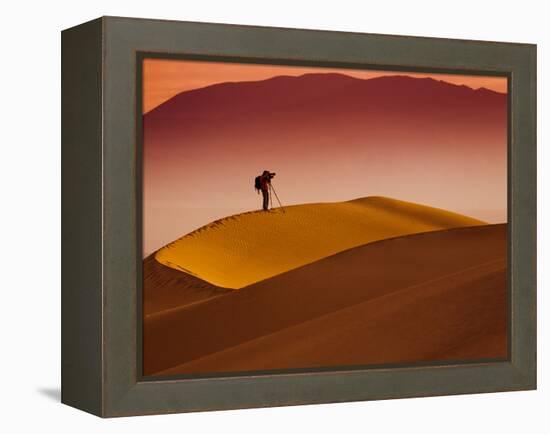 Mesquite Flat Dunes at Death Vakkey National Park-Gleb Tarro-Framed Premier Image Canvas