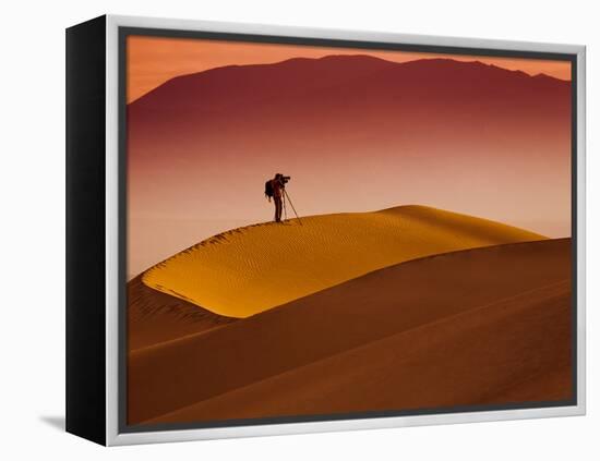 Mesquite Flat Dunes at Death Vakkey National Park-Gleb Tarro-Framed Premier Image Canvas