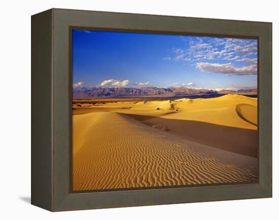 Mesquite Flat Sand Dunes, Death Valley National Park, California, USA-Chuck Haney-Framed Premier Image Canvas