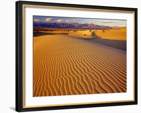 Mesquite Flat Sand Dunes in Death Valley National Park in California, USA-Chuck Haney-Framed Photographic Print