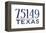 Mesquite, Texas - 75149 Zip Code (Blue)-Lantern Press-Framed Stretched Canvas