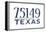 Mesquite, Texas - 75149 Zip Code (Blue)-Lantern Press-Framed Stretched Canvas