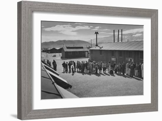 Mess Line, Noon-Ansel Adams-Framed Art Print