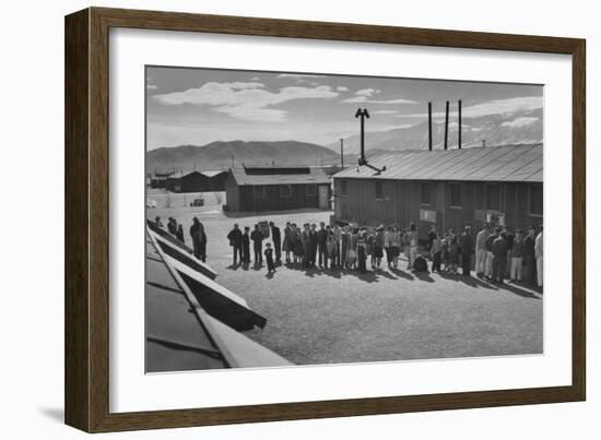 Mess Line, Noon-Ansel Adams-Framed Art Print