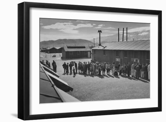 Mess Line, Noon-Ansel Adams-Framed Art Print