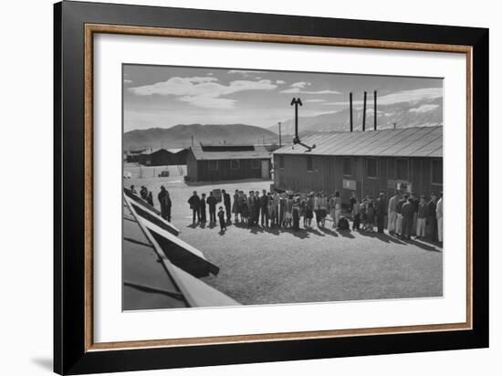 Mess Line, Noon-Ansel Adams-Framed Art Print