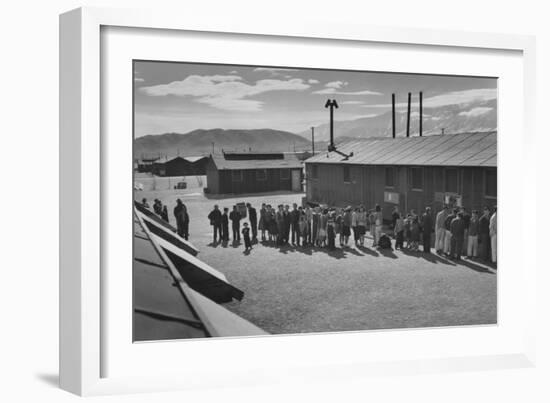 Mess Line, Noon-Ansel Adams-Framed Art Print