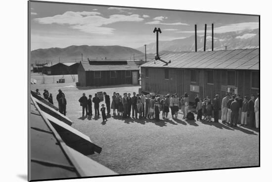 Mess Line, Noon-Ansel Adams-Mounted Art Print