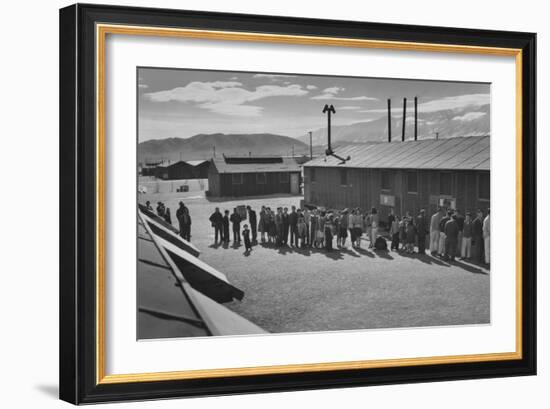 Mess Line, Noon-Ansel Adams-Framed Art Print