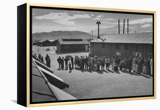 Mess Line, Noon-Ansel Adams-Framed Stretched Canvas
