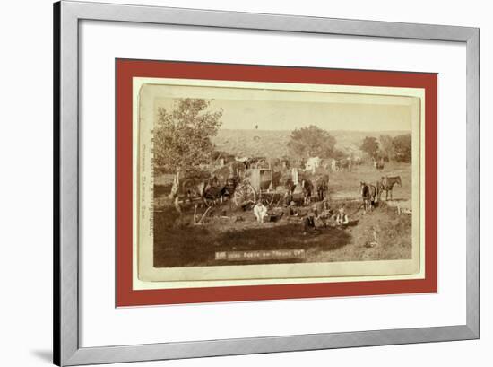 Mess Scene on Round Up-John C. H. Grabill-Framed Giclee Print