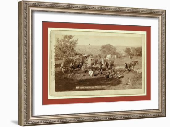 Mess Scene on Round Up-John C. H. Grabill-Framed Giclee Print