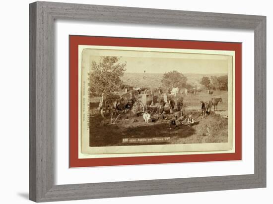 Mess Scene on Round Up-John C. H. Grabill-Framed Giclee Print