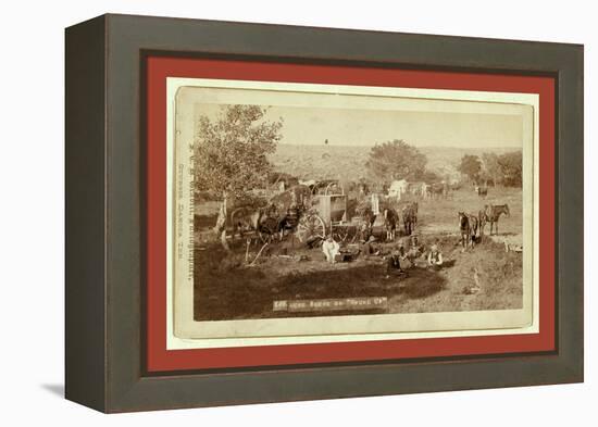 Mess Scene on Round Up-John C. H. Grabill-Framed Premier Image Canvas