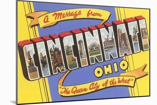 Message from Cincinnati, Ohio-null-Mounted Art Print