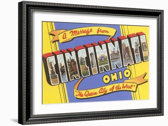 Message from Cincinnati, Ohio-null-Framed Art Print