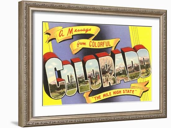 Message from Colorful Colorado-null-Framed Art Print