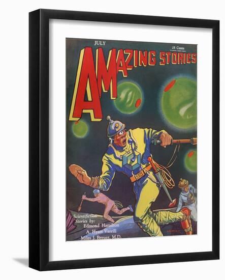 Message from Space'-Leo Morey-Framed Art Print