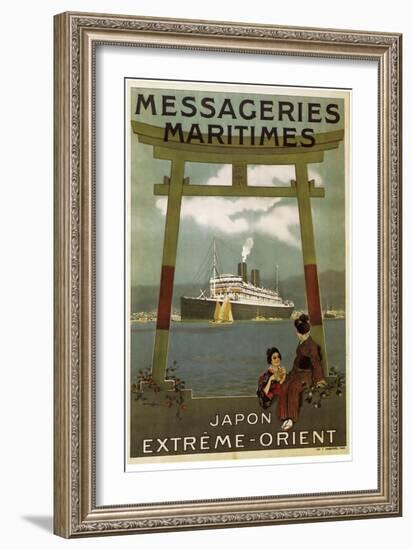 Messageries Japon-null-Framed Giclee Print