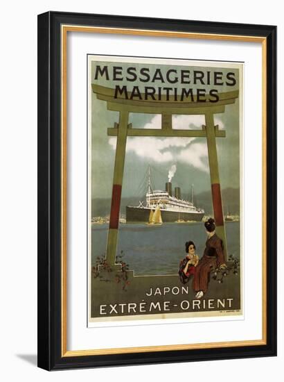 Messageries Japon-null-Framed Giclee Print