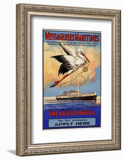 Messageries Maritimes Poster-null-Framed Photographic Print