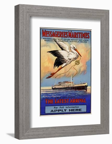Messageries Maritimes Poster-null-Framed Photographic Print