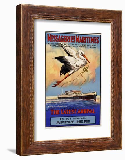 Messageries Maritimes Poster-null-Framed Photographic Print