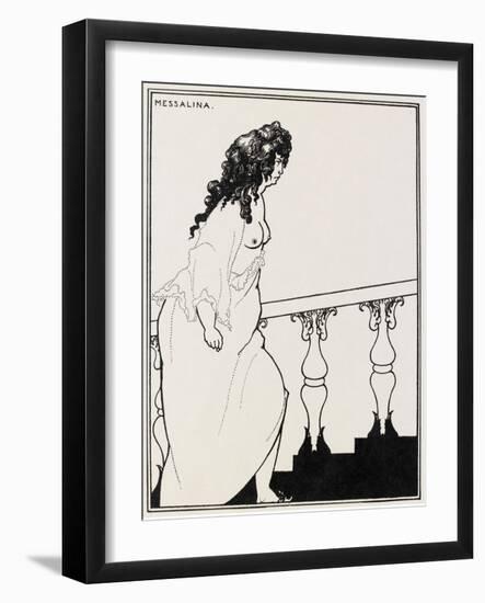 Messalina Returning from the Bath, 19th Century-Aubrey Beardsley-Framed Giclee Print