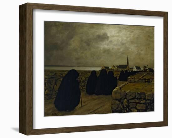 Messe basse en hiver, Bretagne, 1902-Charles Cottet-Framed Giclee Print