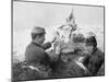 Messenger Pigeons Being Released at the Front Line, World War I, 1915-null-Mounted Giclee Print