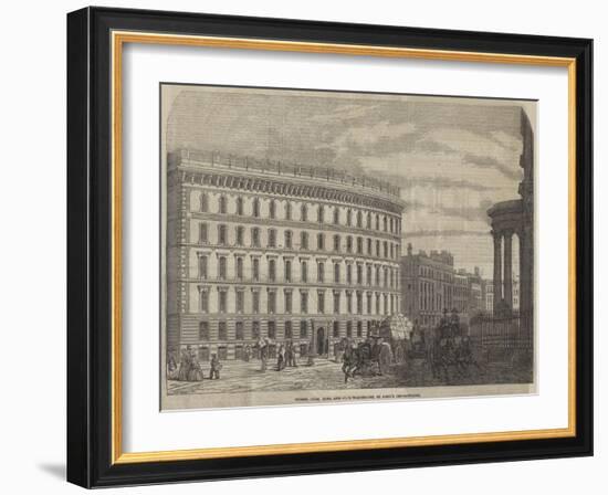 Messers Cook, Sons, and Company's Warehouse, St Paul's Churchyard-null-Framed Giclee Print