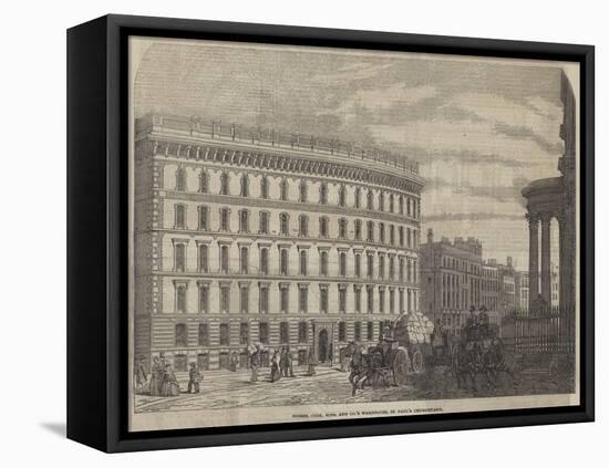 Messers Cook, Sons, and Company's Warehouse, St Paul's Churchyard-null-Framed Premier Image Canvas