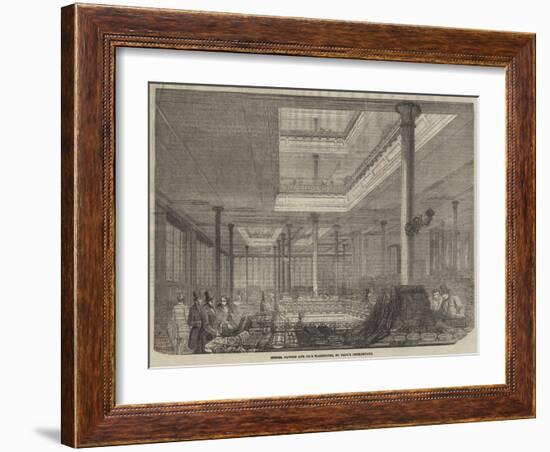 Messers Pawson and Company's Warehouse, St Paul's Churchyard-null-Framed Giclee Print