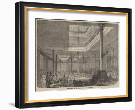 Messers Pawson and Company's Warehouse, St Paul's Churchyard-null-Framed Giclee Print