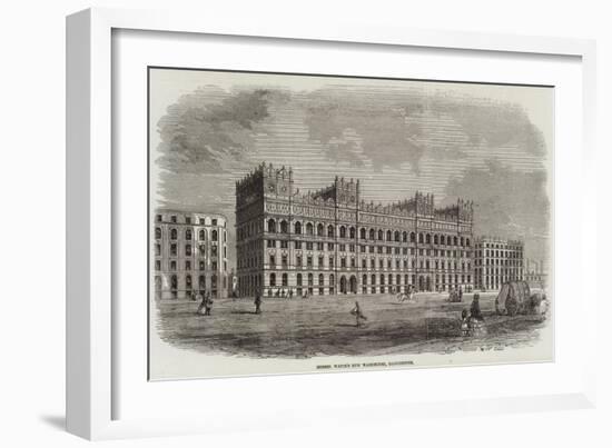 Messers Watts's New Warehouse, Manchester-null-Framed Giclee Print