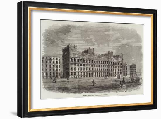 Messers Watts's New Warehouse, Manchester-null-Framed Giclee Print