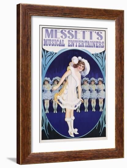 Messett's Musical Entertainers Poster-null-Framed Giclee Print