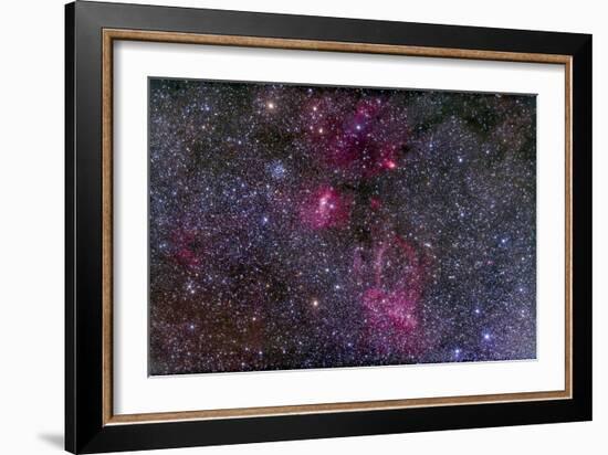 Messier 52 and the Bubble Nebula in Cassiopeia-Stocktrek Images-Framed Photographic Print
